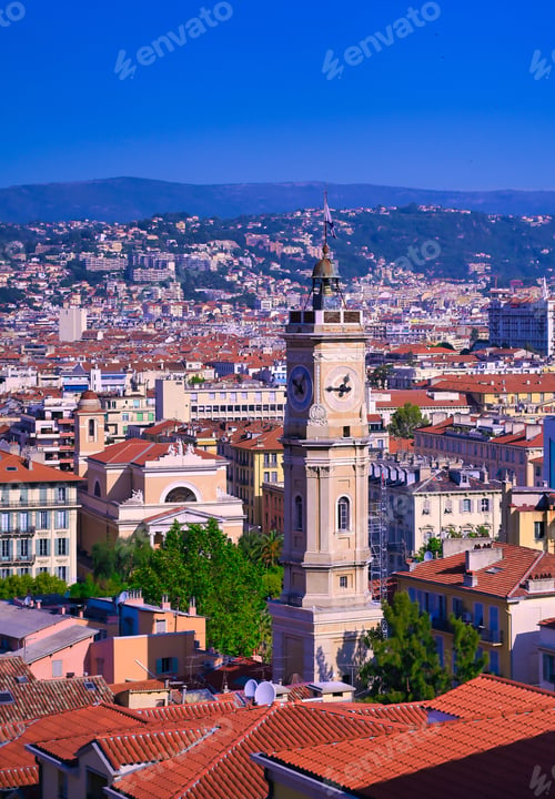 Preview: An Aerial View Of Nice, France Along The French Riviera.