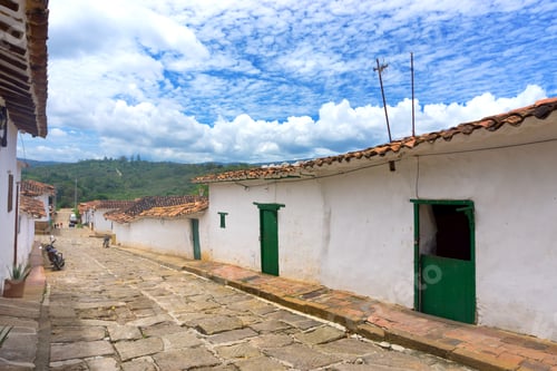 Preview: Old Colonial Architecture In Barichara, Colombia