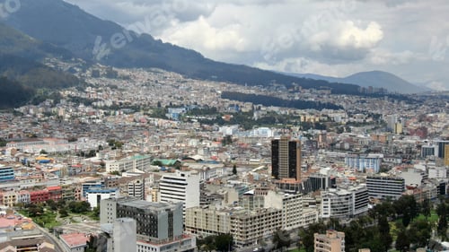 Preview: View Of The Historic Center Of Quito, Ecuador - Aerial View