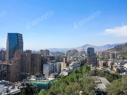 Preview: View Of Santiago, Capital Of Chile, In South America