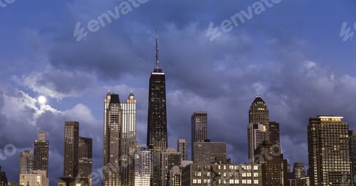 Preview: City Of Chicago At Dusk