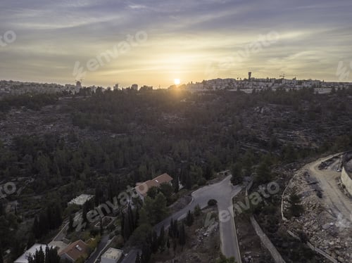 Preview: Moscovia Gorny Monastery Church Buildings Golden, Forest Ein Karem, Jerusalem Israel Hadassah