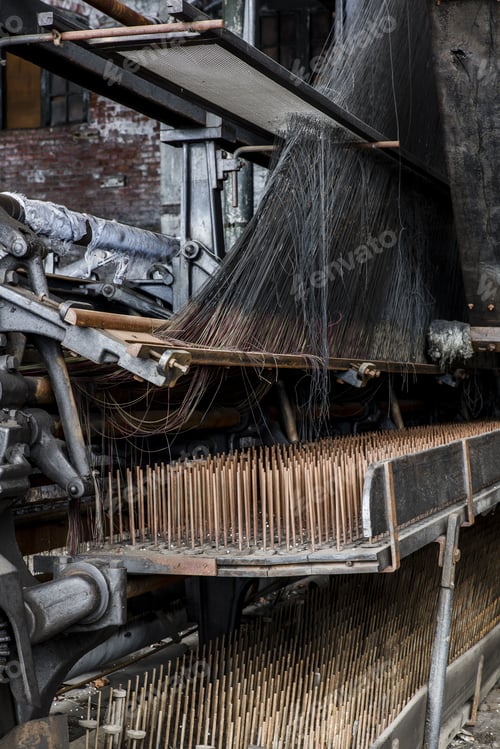 Preview: An Interior View Of Looms In The Abandoned Scranton Lace Factory In Scranton, Pennsylvania.