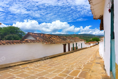Preview: Historic Architecture In Barichara, Colombia With An Interesting Sky