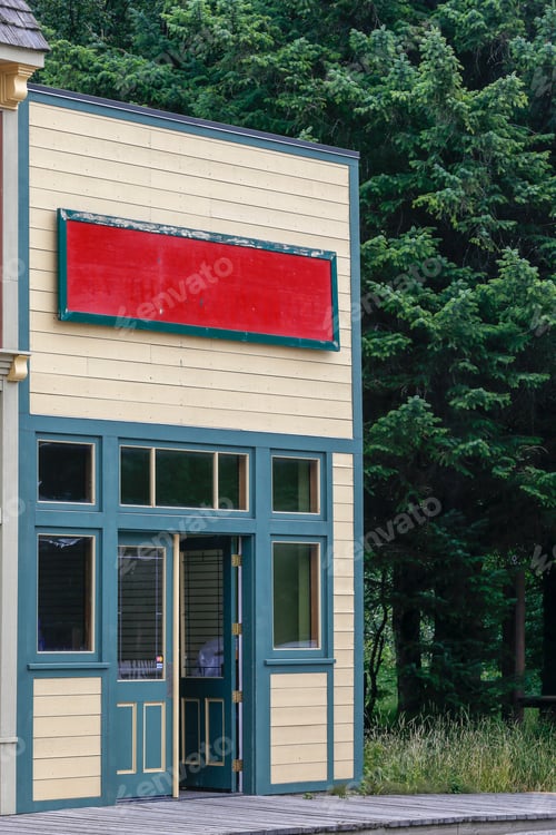 Preview: Little And Typical House On Skagway, Countryside Of Alaska