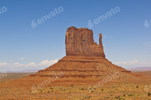 Preview: A View Of The West Mitten Butte In Arizona'S Monument Valley. This Valley Resides On The Navajo