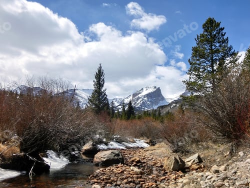 Preview: Rocky Mountain National Park Snowy Peaks With Stream