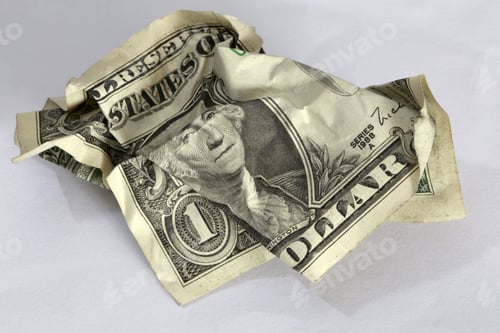 Preview: One Dollar Bill Mashed With George Washington Image