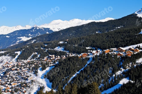 Preview: The Beautiful Village Of Meribel In The French Alps, France