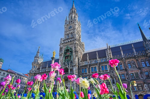 Preview: The New Town Hall Located In The Marienplatz In Munich, Germany
