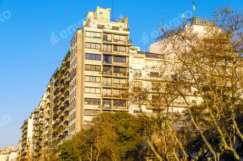 Preview: View Of Apartment Buildings In Buenos Aires, Argentina