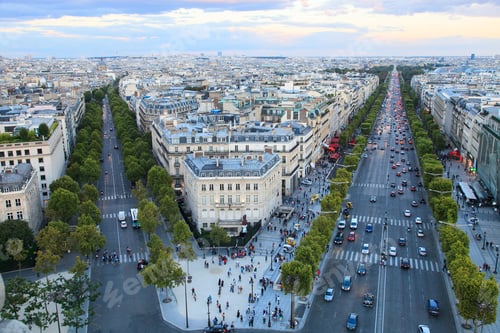 Preview: Champs-Elysees From Top Of Arc De Triomphe