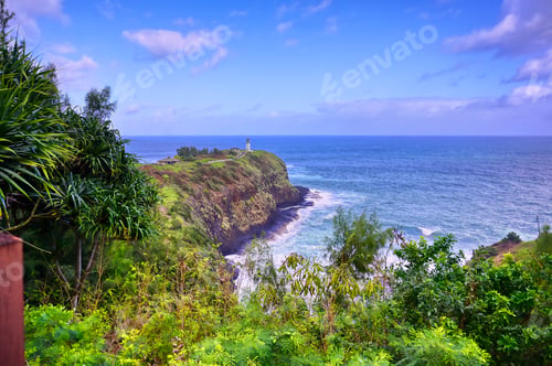 Preview: The Kilauea Lighthouse On The Coast Of Kauai, Hawaii.