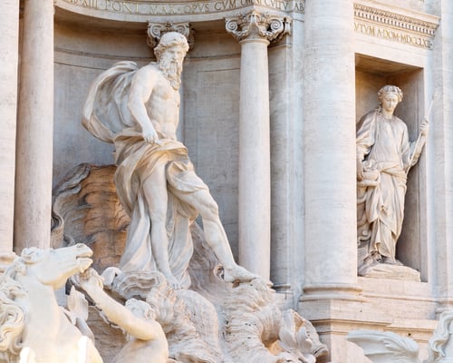 Preview: Close Up Of Trevi Fountain, Rome, Italy