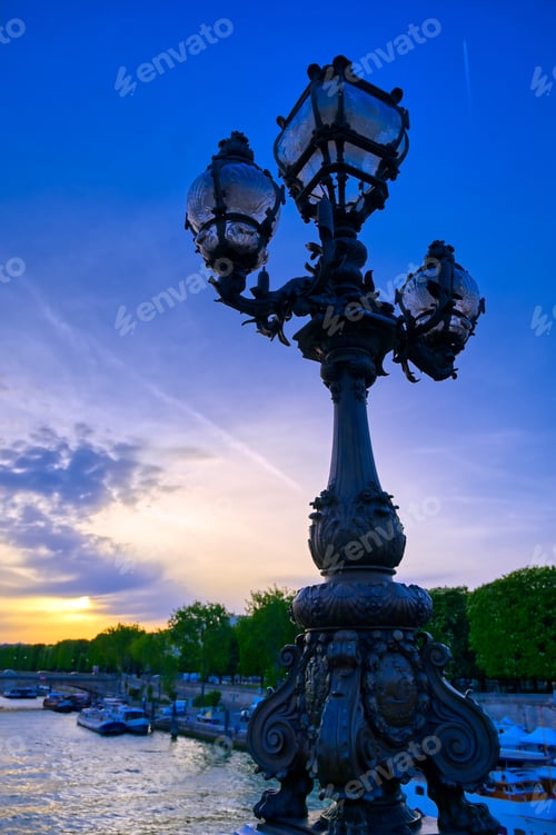 Preview: A View From The Pont Alexandre Iii Bridge That Spans The Seine River In Paris, France