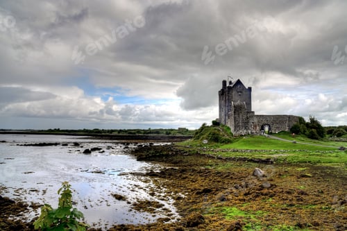 Preview: The Ruins Of Dunguaire Castle In Kinvara, Ireland.