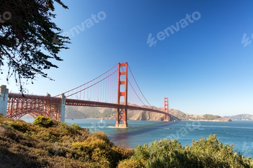 Preview: View Of The Famous Golden Gate Bridge In San Francisco, California