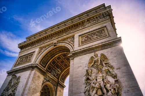 Preview: A View Of The Arc De Triomphe Located In Paris, France.