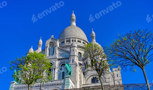 Preview: The Basilica Of The Sacred Heart Of Paris, Commonly Known As Sacré-Cœur Basilica, Located In The