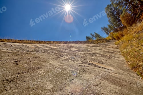 Preview: A View Of The Santa Fe Dam From Its Base In Williams Arizona. The Dam Is Open To The Public. No