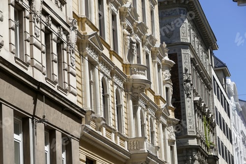 Preview: The Facade Of A Baroque Building In Vienna (Austria) Is Decorated With Sculptured Patterns