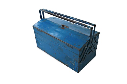 Preview: Old Tool Box Isolated In White