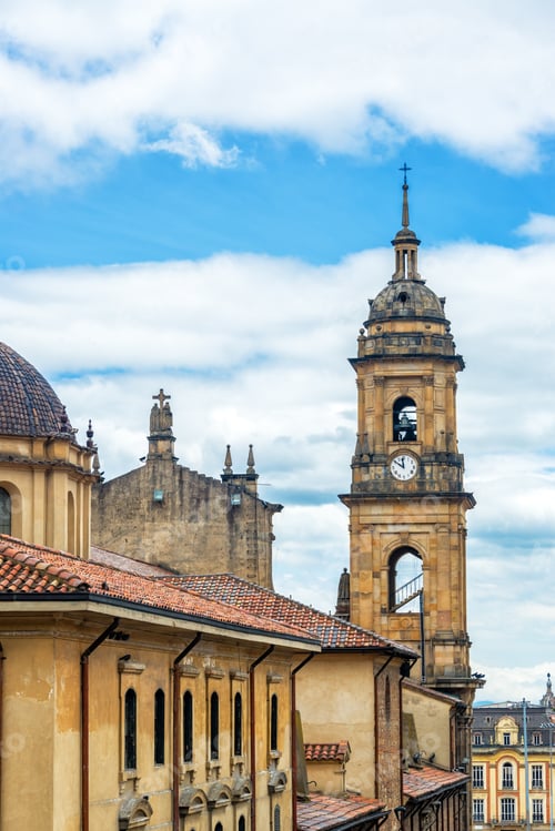 Preview: View Of The Cathedral On The Plaza De Bolivar In Downtown Bogota, Colombia