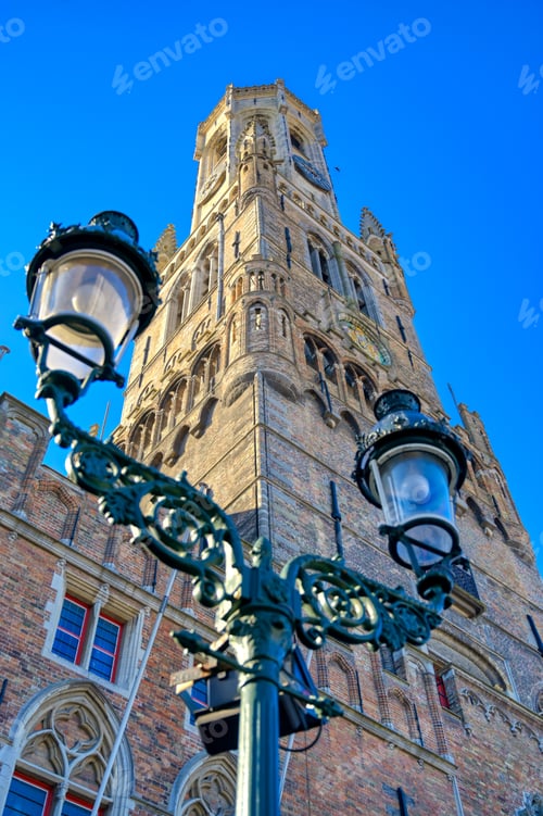 Preview: The Belfry Of Bruges Located In The Market Square Of Bruges (Brugge), Belguim.