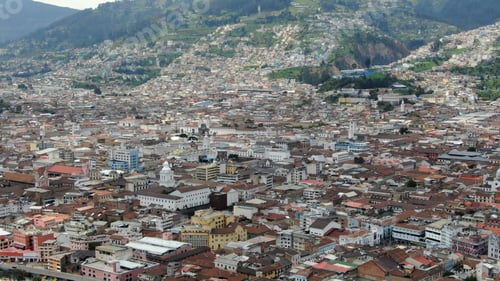 Preview: View Of The Historic Center Of Quito, Ecuador - Aerial View