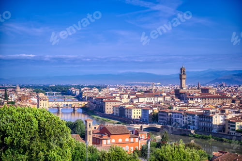 Preview: Florence, Italy Along The Arno River.