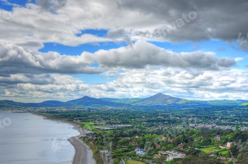 Preview: The View From Killiney Hill In Dublin, Ireland.