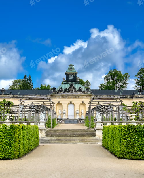 Preview: An Exterior View Of The Picture Gallery In The Park Of Sanssouci Palace In Potsdam, Germany.