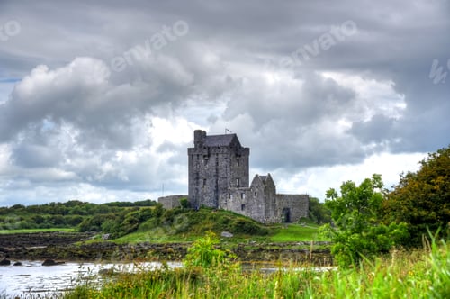 Preview: The Ruins Of Dunguaire Castle In Kinvara, Ireland.