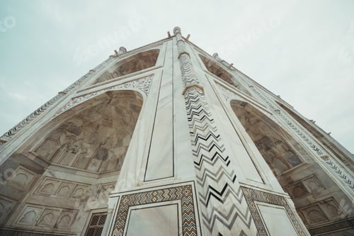 Preview: Taj Mahal Building Details At Agra,Uttar Pradesh,India
