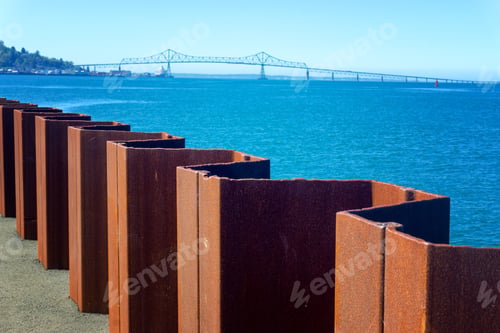 Preview: View Of The Astoria Megler Bridge Over The Columbia River In Astoria, Oregon