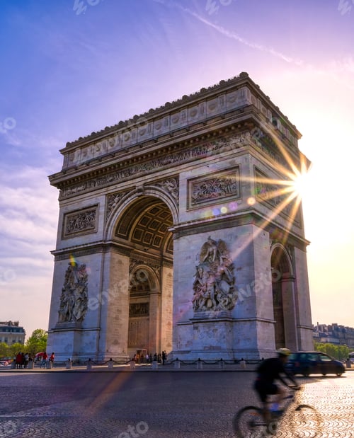 Preview: A View Of The Arc De Triomphe Located In Paris, France.
