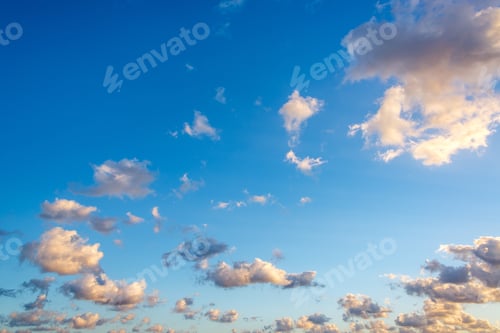 Preview: Clouds And Beautiful Blue Sky Taken Around Sunset