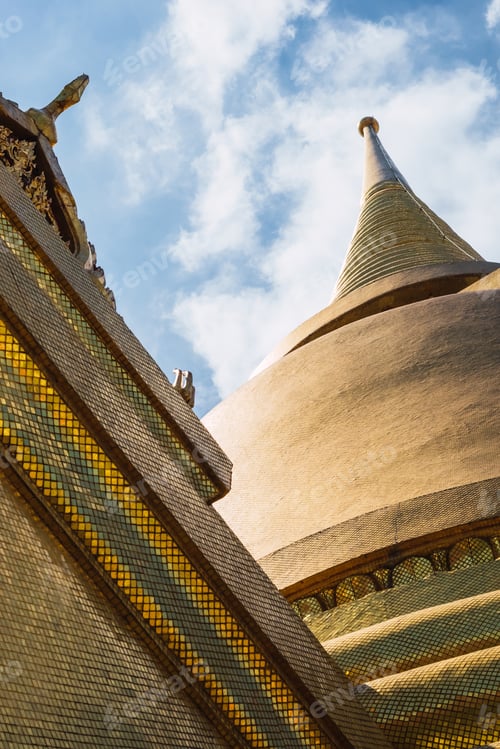 Preview: Detail Of Grand Palace Complex. Bangkok, Thailand. Closeup