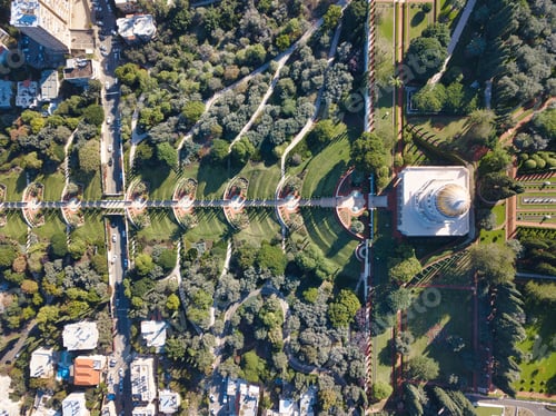 Preview: Bahai, Báb And Bahá'Í Gardens And Temple On The Slopes Of The Carmel Mountain, Street View Of The