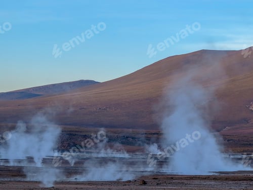 Preview: Geyser Del Tattio, A Chain Of Geyser Connected With The Famous Tattio Vulcan, That Occurs On