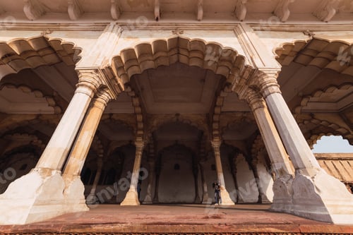 Preview: Red Fort Agra, Unesco World Heritage Site In The City Of Agra India.