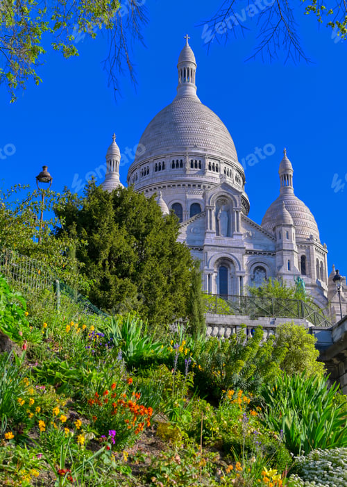 Preview: The Basilica Of The Sacred Heart Of Paris, Commonly Known As Sacré-Cœur Basilica, Located In The