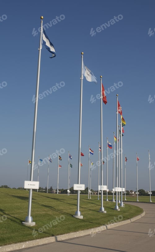 Preview: Flags Of Nations At The Mint, Winnipeg, Manitoba