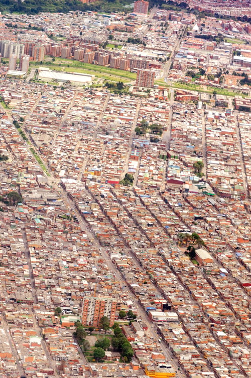 Preview: View Of Bogota, Colombia As Seen From An Airplane