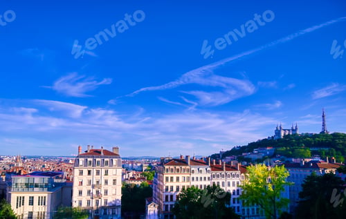 Preview: Lyon, France And The Basilica Of Notre-Dame De Fourviere From Jardin Des Plantes.