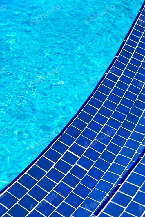 Preview: Refreshing Aqua Swimming Pool Water And Blue Tiles