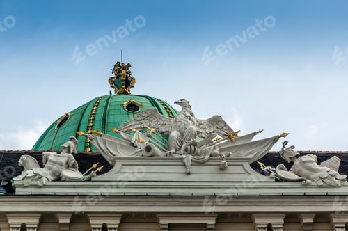 Preview: Detail Of Palace At The Hofburg In Vienna Austria
