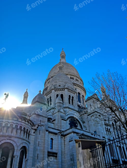 Preview: The Basilica Of The Sacred Heart Of Paris, Commonly Known As Sacré-Cœur Basilica, Located In The