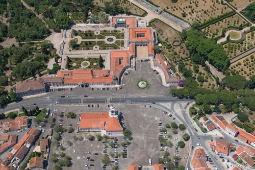 Preview: Aerial View Of Queluz National Palace, Sintra Region, Portugal