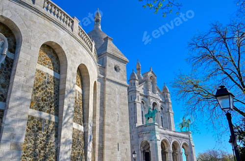 Preview: The Basilica Of The Sacred Heart Of Paris, Commonly Known As Sacré-Cœur Basilica, Located In The
